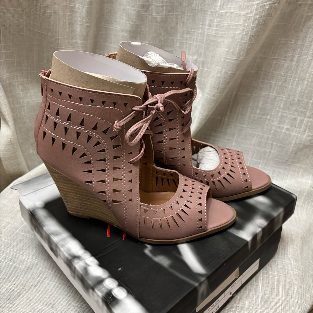 Ccocci Celine Pink Wedge Sandals